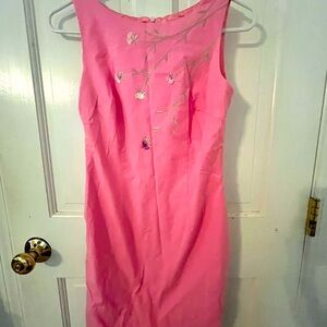 ABS by Alan Schwartz, pink sleeveless dress